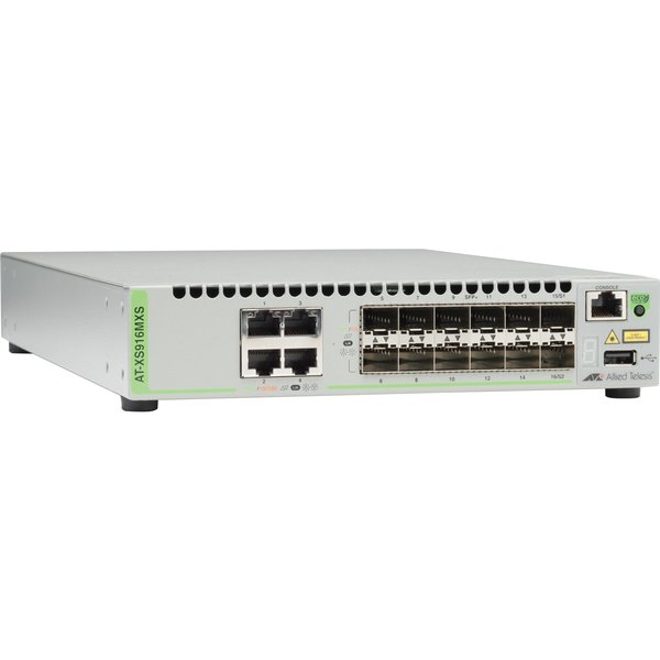 Allied Telesis 16-Port Stackable 10 Gigabit Switch, w/ 12 X Sfp+, And 4 X AT-XS916MXS-10